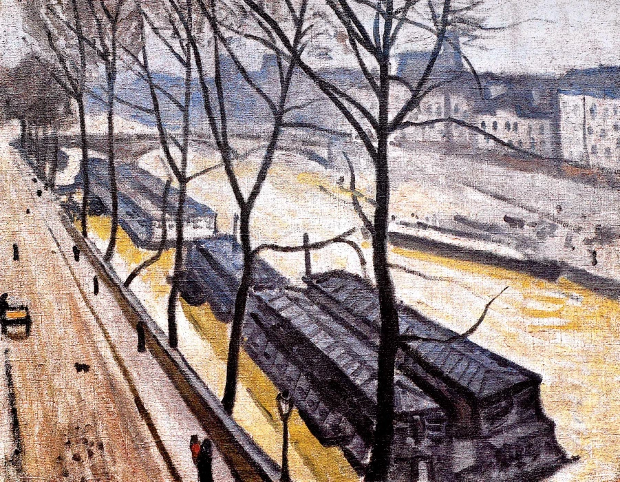 Albert Marquet - Parigi in inverno, Quai Bourbon, Museo Pushkin